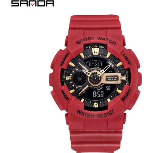 SANDA Top Brand Student Watch Waterproof Sport Couple Watch Quartz Clock Male Watch Mens Watch