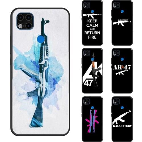 AK-47 Case For Xiaomi Redmi Note 8 9 Pro 8T 9S Note 10 Pro Funda For Redmi 9 9C 9A K40 9T Cover