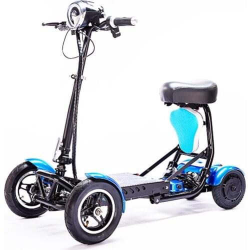 Four Wheels Electric Scooter For Adults 8 Inch 500W 36V Smart Folding Electric Scooter Car For Disabled/Elderly
