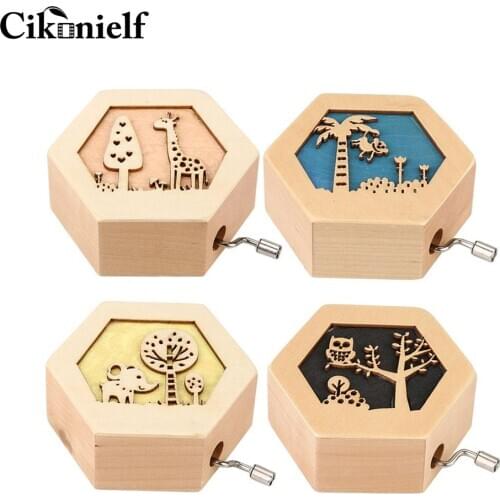 Cikonielf Wooden Music Storage Boxes