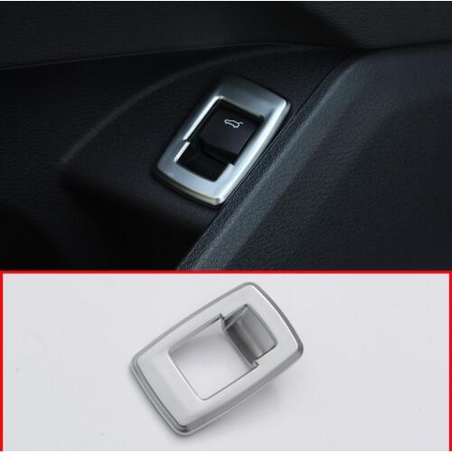 For BMW X1 F48 2016-2019 For BMW X2 F47 2018-2019 ABS Matte Chrome Interior Tail Door Swtich Frame Button Cover Car Accessories