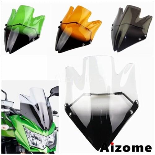 For Kawasaki Z750 Z750R 2007-2012 Motorcycle Windscreen Wind Deflector Street Sport Motorbike Front Headlight Windshield Fairing
