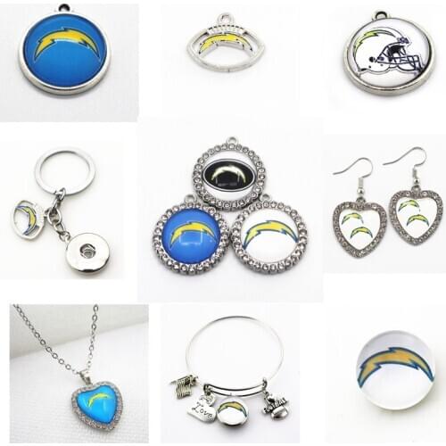 Football Los Angeles Dangle Charms Charger Mix Style DIY Pendant Bracelet Necklace Earrings Jewelry Making Accessories