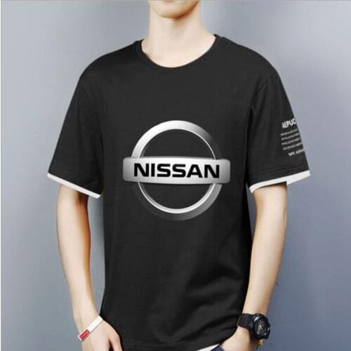 NEW Mens Short Sleeve race NISSAN motorcycle T-shirt Summer casual male solid colour Fashion HipHop Harajuku Men Clothe