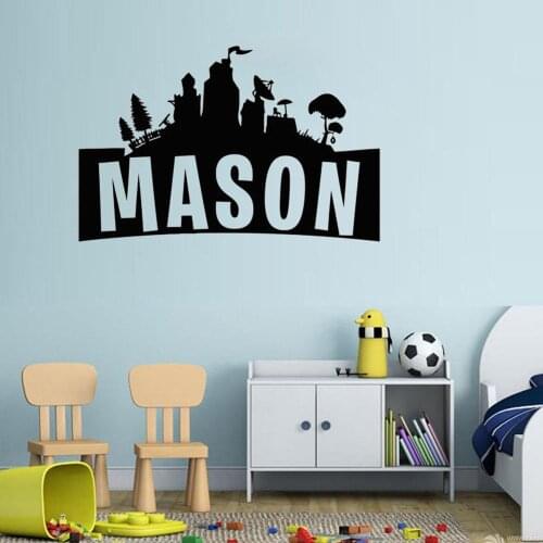 Mason Game Vinyl Decoration Game Controllers Wall Decal Boys Room Playstation Wall Sticker Art Vinyl Removable FY-10