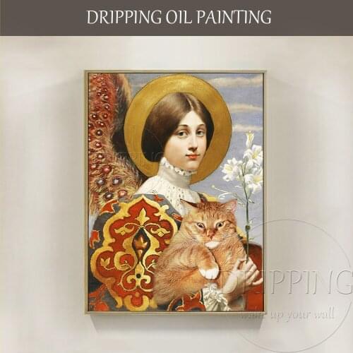 The Best Artist Pure Hand-painted High Quality Europe Lady Figure Oil Painting on Canvas Beauty Europe Girl Figure Oil Painting