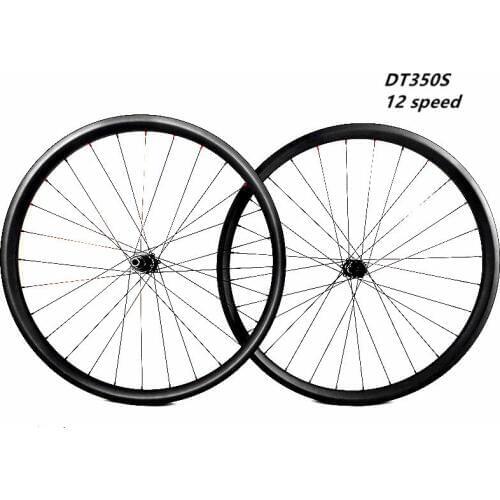 29er disc mtb wheels 40x30mm Asymmetry tubeless bicycle wheelset DT350S 110x15 148x12 boost 12 speed carbon mtb wheels