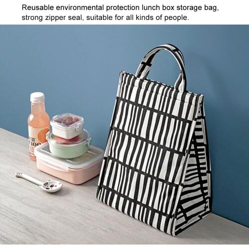 Lunch Box Bag Portable Kitchen Storage Bags Insulated Picnic Carry Case Thermal Cold Bento Bag Panier repas