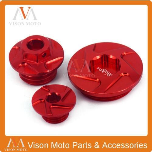 Motorcycle CNC Billet Engine Timing Oil Plug Cover Screw For Honda CRF150R CRF250R CRF450R CRF450X MX Enduro Motard