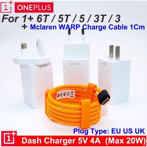 5V4A Original Oneplus 6T EU/US/UK Warp Charger Adapter New WARP Dash Charge Fast Quick Charging For Oneplus 7T 7 6T 6 5T 5 3T 3
