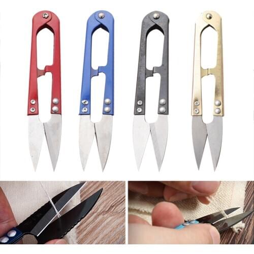 Cross-stitch U-shaped Small Scissors Practical Yarn Embroidery Scissor Thread Fishing Line Scissors Sewing Trimming Tools