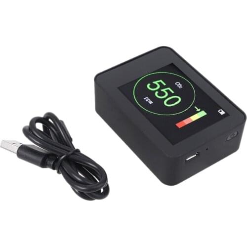 Air CO2 Monitor Carbon Dioxide 400~5000 PPM Air Quality Detector Rechargeable