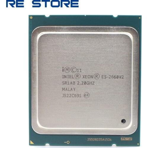 Used Intel Xeon E5 2660 V2 SR1AB CPU Processor 10 Core 2.20GHz 25M 95W E5-2660V2