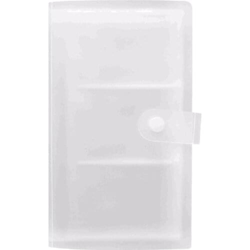 45BA Retangle Clear Card Hodler 120 Clear Pockets Mini LOMO Photo Holder Cards Protector Business Card Binder