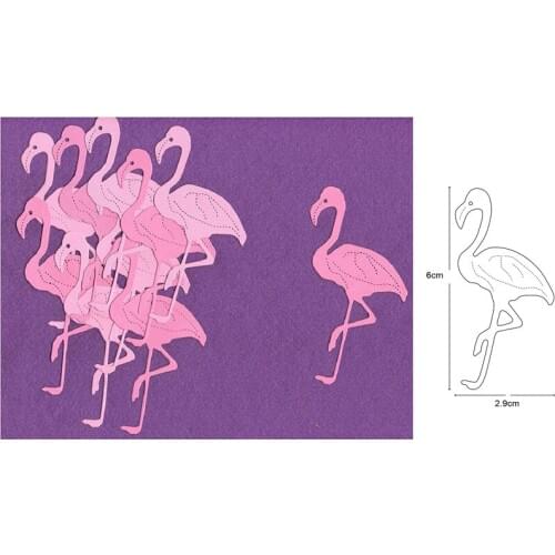 Craft dies Animal Flamingo Bird metal cutting dies cut die mold decoration Scrapbook dies knife mould blade punch stencils dies