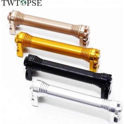 TWTOPSE Easy Wheel Extension Telescopic Lever Bar for Brompton Bike Folding Bicycle Wheel Rack Block CNC Super Light 65g Parts