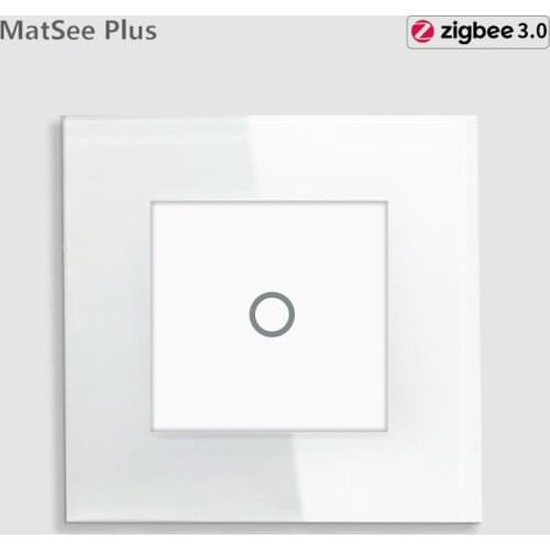 Tuya ZigBee 3.0 Smart Wall Switch 1 2 3 Gang with Touch Panel and Frame App Timer Remote Control Works with Google Home Alexa