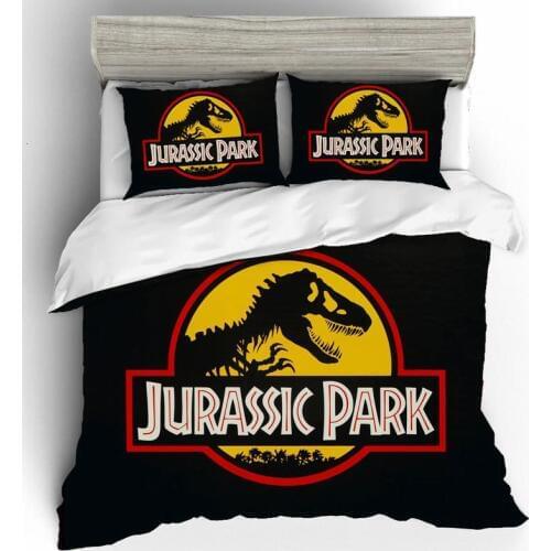 Jurassic Park Bed Linen Set High Luxury Quality 3D King Size Bedding Set Duvets And Linen Sets Bed Linen Cotton Home Textiles