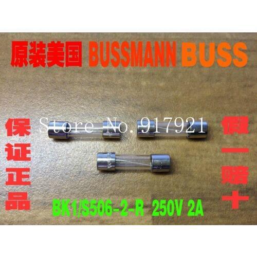 [ZOB] The original Bussmann BK1/S506-2-R 2A 250V FUSES 5X20 glass tube fuse --200pcs/lot