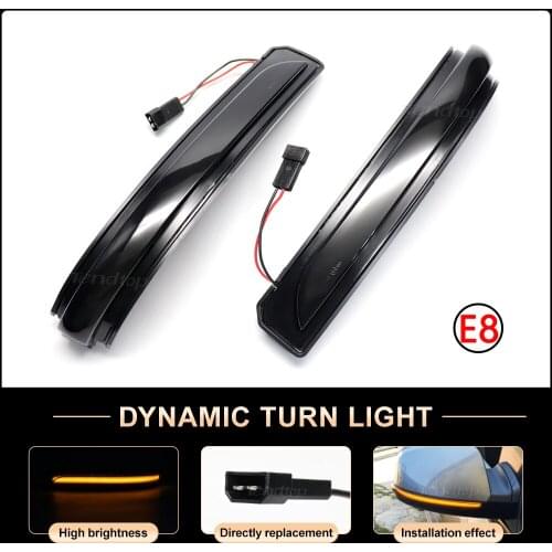 12V Dynamic Blinker Turn Signal LED Mirror Light Side Repeater Lamp Car Assessories For Mercedes Benz A B Class W169 W245 08-12