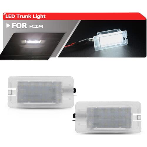 2x White Led Trunk Luggage Compartment Lights For Kia Optima Sportage Ceed Rio Forte Koup Forte Spectra Opirus