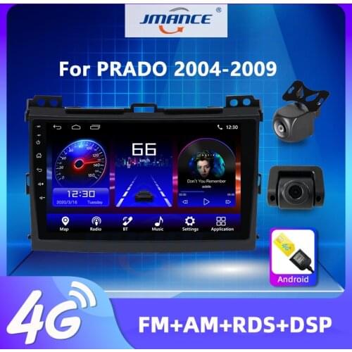 JMANCE For Toyota Land Cruiser Prado 2004 - 2009 Car Radio Multimedia Video Player Navigation Carplay RDS AM GPS No 2din 2 din