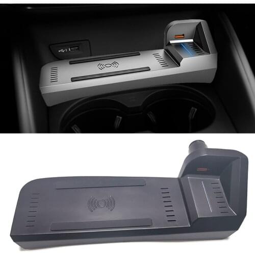 Car wireless charger 15w fast charging plate QI phone charger for Audi A3 8V S3 2014 2015 2016 2017 2018 2019 2020 accessories