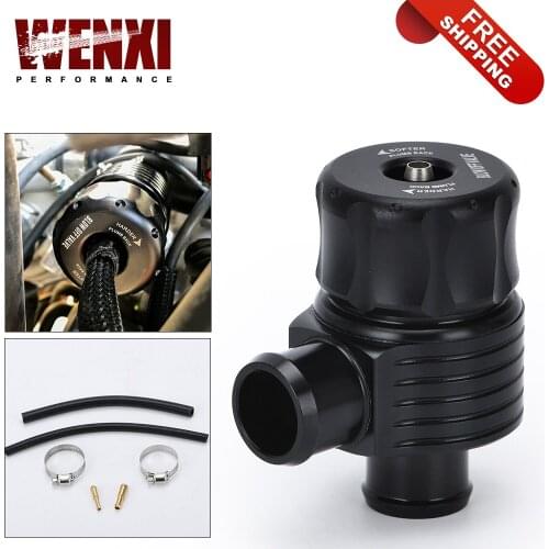 FREE SHIPPING Universal 1.8T Turbo Diverter Dump 25mm Blow Off Valve Aluminum for AUDI A3 S3 A4 A6 A8 S4 TT 1.8 20v TURBO 5742BK
