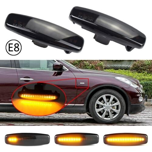 Side Marker Light LED Dynamic Turn Signal Lamp For Infiniti EX25 EX35 EX37 FX35 FX37 FX50 For Nissan Murano Pathfinder Skyline