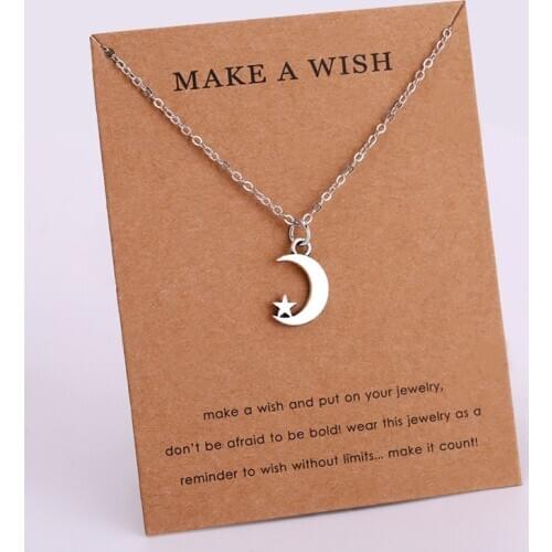 Moon Star Infinity Pendant Necklaces Best Friends Women Girls Jewelry Party Friendship Christmas Gift Drop Shipping