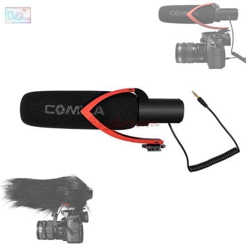 COMICA CVM-V30 Hot Shoe Super-Cardioid Directional Condenser Shotgun Video Microphone MIC for Meeting Interview Camera Camcorder