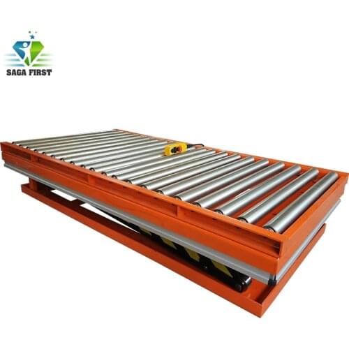 Customized Workshop Scissor Roller Lift Table