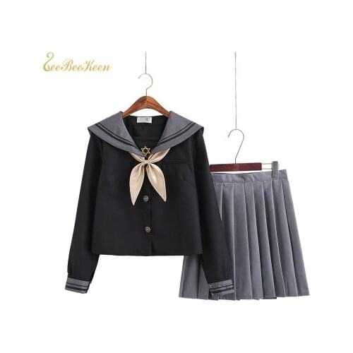 JK Navy style Collage Students clothes Sailor suit for Girls Lolita Clothes Women Japanese School Uniforms Anime Cosplay Costume