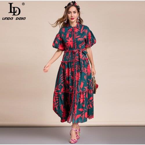 Модные платья-рубашки LD LINDA DELLA China At AliExpress