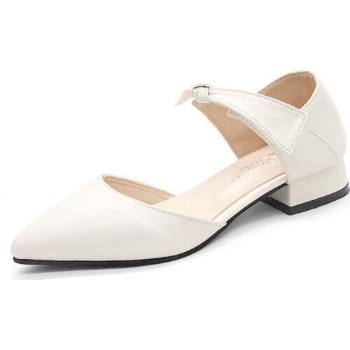 Small High-heeled Shoes, Women, Evening, Gentle, Gentle Shoes, Skirts, Shoes, 2019 Spring Bow, Thick With Fairy Shoes