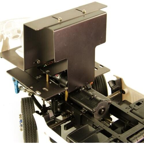 Metal Steering Servo Mount Cab Floor Board for 1/14 Tamiya Scania Man Benz RC Truck Tractor Parts Accessories