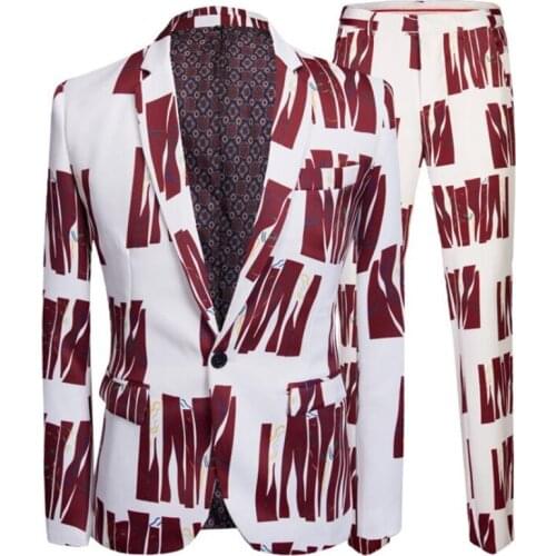 Mens suits printing blazers nightclub мужская одежда host color British personality photo studio clothing блейзер мужской