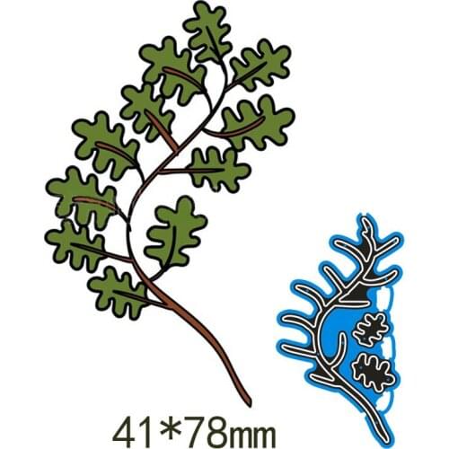 New Metal Cutting Dies Branch New Stencils For DIY Scrapbooking Paper Cards Craft Making Craft Decoration4.1*7.8 mm