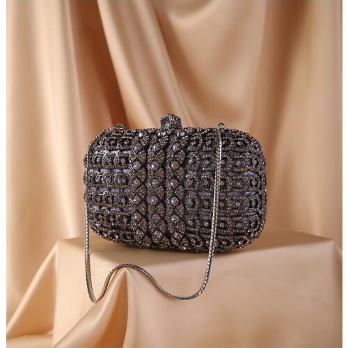 New Fashion Rhinestone clutch Bag Metallic Diamonds Bridal Party Female Crystal Diamond Clutches Women Evening Bags for Wedding