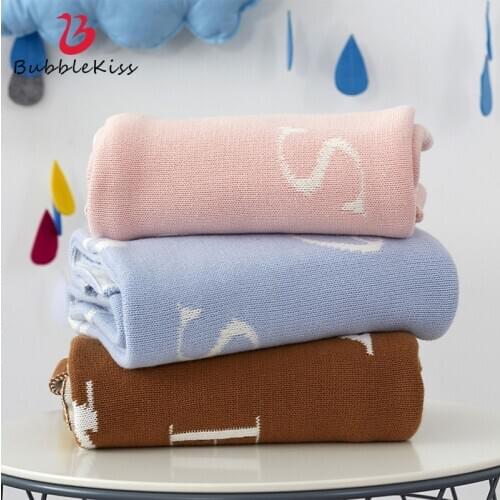Bubble Kiss Letter Pattern Blankets For Beds Blanket Wearable Home Sofa Throw Blanket Black Blue Travel Portable Cover Blanket