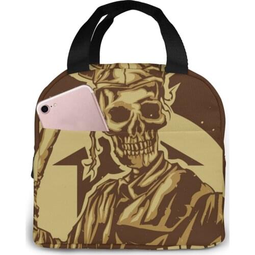 Graduation Skeleton Cooler Lunch Box Portable Insulated Lunch Bag Thermal Food Picnic Lunch Bags