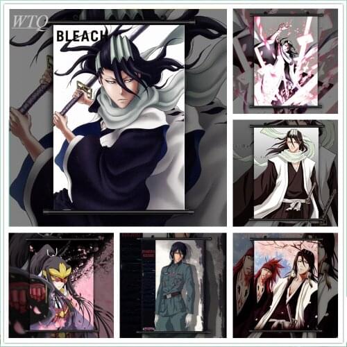 Bleach Kuchiki Byakuya Retro Poster Anime Posters Canvas Painting Wall Decor Poster Wall Art Picture Room Decor Home Decor