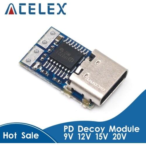 PD decoy module PD23.0 to DC DC trigger extension cable QC4 charger 9V 12V 15V 20V