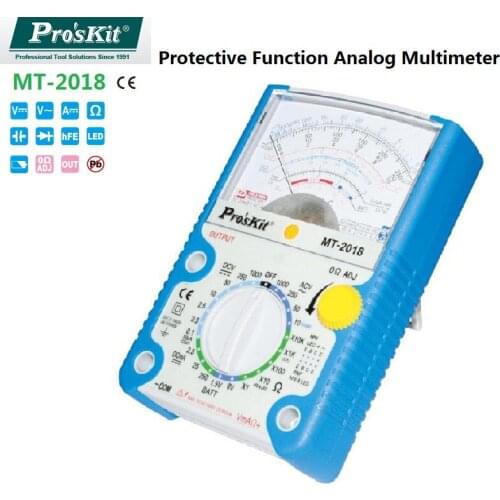 ProsKit MT-2018 Protective Function Analog Pointer Multimeter Safety Standard Professional