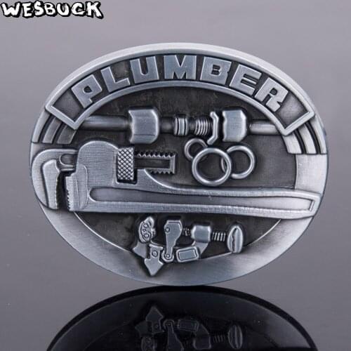 WesBuck Brand Metal Belt Buckles for Man Unisex Western Buckles Cowgirls Edc Buckle Causal Tool Luxury Cowboy Hebilla