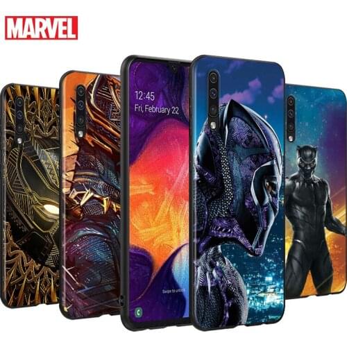Marvel Avengers Black Panther For Samsung Galaxy A90 A80 A70S A60 A50S A40S A30S A20E A10S A2 Core 5G Black Soft Phone Case
