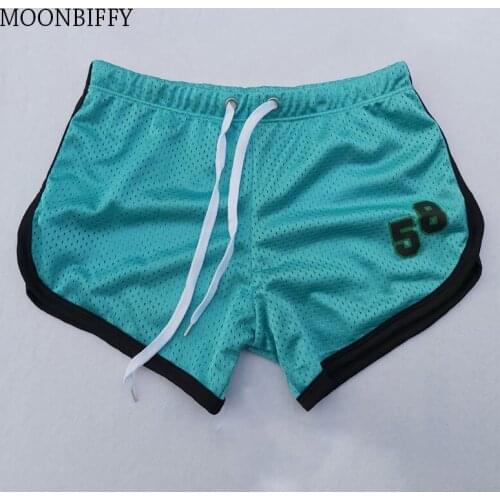 Summer Fashion Casual Men Shorts Fitness Bodybuilding Double Layer Shorts Mens Mesh Breathable Quick Drying Joggers Sportswear