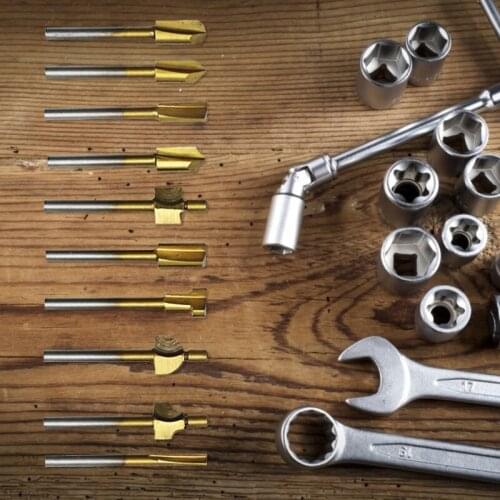 Titanium-plated Sharpening Knife Woodworking Trimmer High-speed Steel Power Tool Parts Accessories