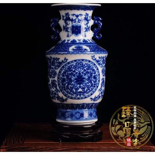Home decoration accessorie Jingdezhen porcelain vase enamel modern decoration antique home living room new house decoration gift