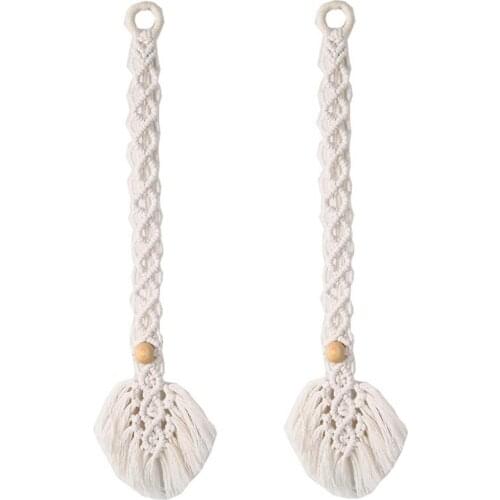 Curtain Tieback Strap Hand-woven Bohemian Curtain Tie Rope Modern Simple Rope Cotton Tassel Curtain Strap Curtain Accessories